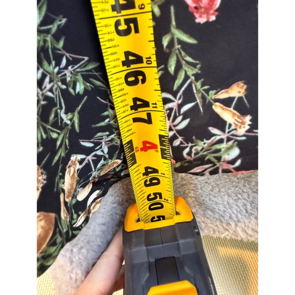 Baltic Born Pomegranate Midi Dress Black Floral Botanical Tie Waist Small - Picture 7 of 8